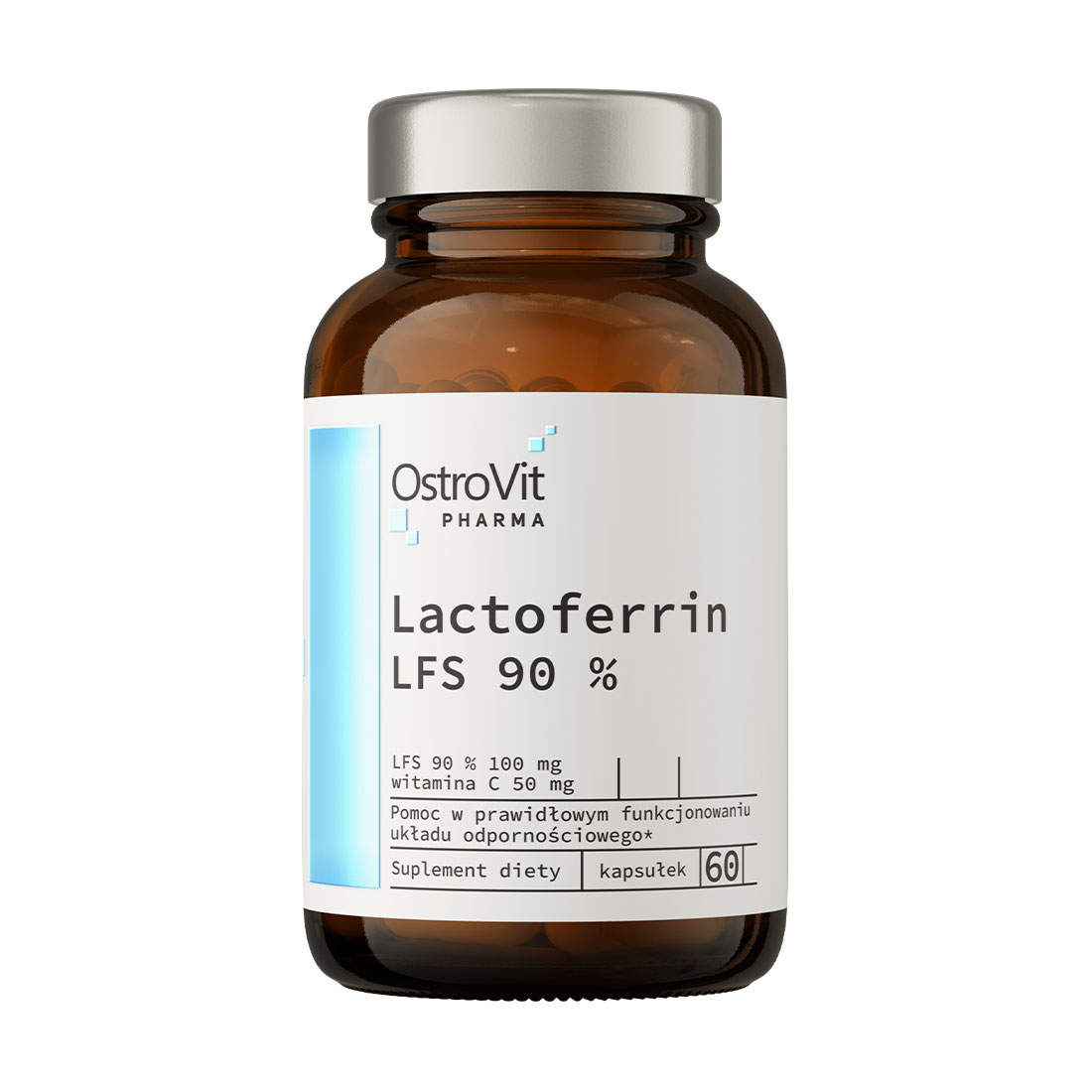 Лактоферин OstroVit Pharma Laktoferrin LFS 90%, 60 капсул
